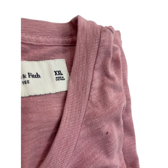 Abercrombie & Fitch Soft AF Tee XXL Pink Short Sleeve Crewneck Cotton Blend Shir - Picture 5 of 5